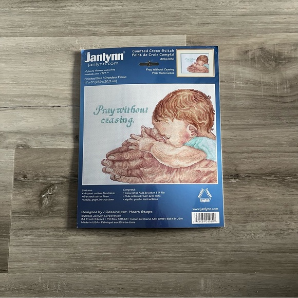 NWT Janlynn Pray Without Ceasing Counted Cross Stitch Kit - Picture 4 of 13